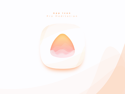 Meditation app icon android aplication app calm calmnes colors icon ios meditation peace serenity