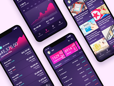 Cryptocurrency portfolio app application bitcoin blockchain cryptocurrency ethereum graph ios portfolio smart contracts stock wallet