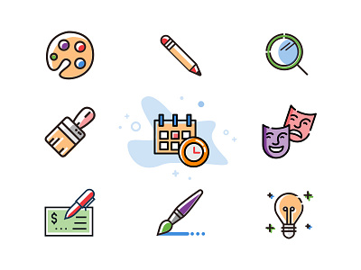 Icon Set for Dashboard art arts dashboard dashboard design e campaign icon design icon set icons illustration painting ui