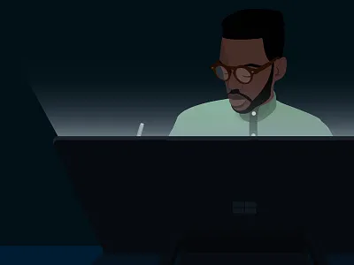 Portfolio Cover desktop illustration microsoft portrait studio surface work