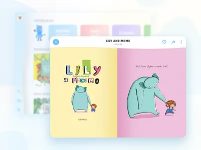 Kids app app book faity illustration ios iu kid reading storie tablet tales ux
