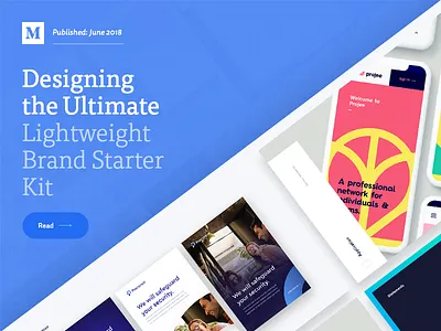 Designing the Ultimate Lightweight Brand Starter Kit article blog brand kit branding experience medium medium article share write