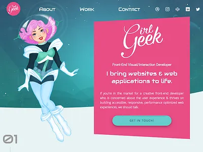 Personal Web Page cssgrid flexbox mascot onepagesite portfolio responsive website
