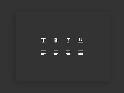 Text Editor ✱ Icon Set I art black dark design flat icon iconography minimal shadow text vector white