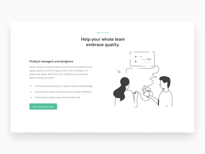 Landing Page Animation animation developers illustration landing page minimal quality shot ui