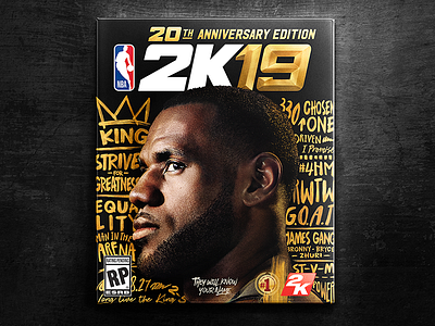 2K19 Cover 2k basketball king james lebron lebron james nba