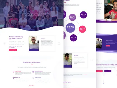 Solvvy, Careers Page brand aid branding design interface ui ux website