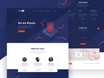 Homepage Design blue data design homepage illustration landing page network ui