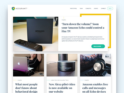 Team Blog blog clean design geometric innovation team ui ux web web design