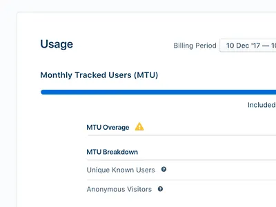 Usage Page billing enterprise meter ui