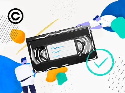 Cover Blog blog collage color illustration shape ui vhs video vintage visual