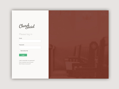Login Page app church church app church management church software login login form login page software web app web design website