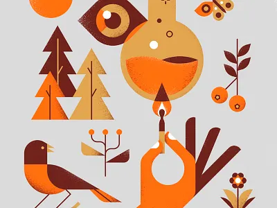 One Small Spark design geometric illustration minimal shapes texture vector