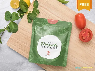 Free Sealed Sachet Mockup branding free freebie mockup packaging photoshop pouch presentation psd sachet