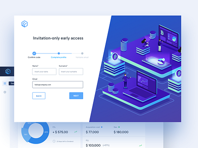 Cryptocurrency Platform bitcoin ui bitcoing design blue ui cryptocurrency digital platform ui ui design web ui