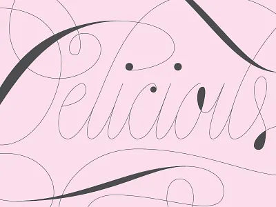 Deliciouspencerian delicious lettering spencerian swash