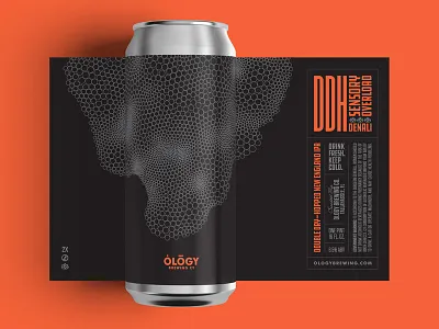Ology DDH Tall Boy beer circles hoppy label
