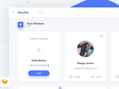 Woelfel Team Page Sketch dashboard design free members profile sketch sketchapp team ui ux