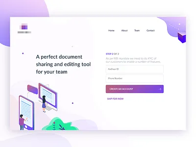 Registration Page designer document freelance illustration isometric login material mobile registration sharing signin signup