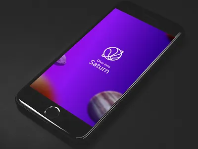Dive Into Saturn adobe xd android animation app contest interaction ios mobile parallax splash ui ux