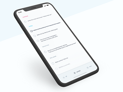 Todo List card checkbox checklist dailyui date funny list schedule tab to do todo ui