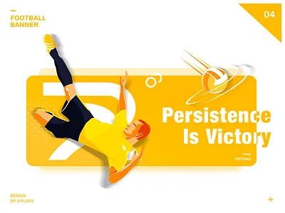 Football Banner banner bodybuilding card cup football illustrations motion ui ux world