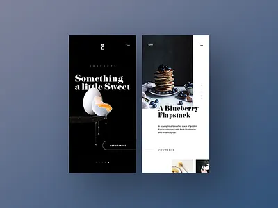 Responsive Recipe Site app eggs menu pancakes recipe recipes responsive website