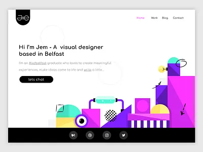 New Portfolio Site brand designer personal portfolio site ui website
