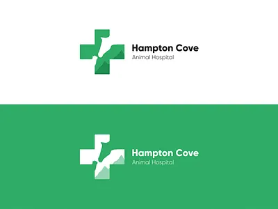 Hampton Cove Animal Hospital Logo clean logo logodesign minimal typography