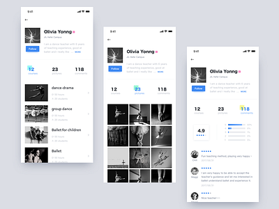 Course app redesign app course teacher