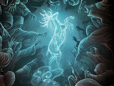 Harry Potter and the Prizoner Of Azkaban character character design digital painting drawing fantasy harry potter illustration movie novel typography