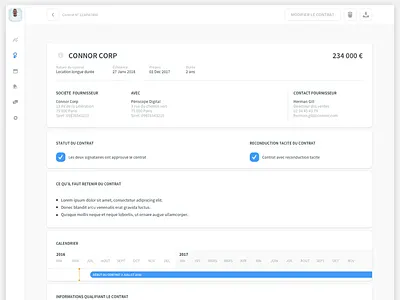 Lecedre - contract management client contract managment crm customer web app