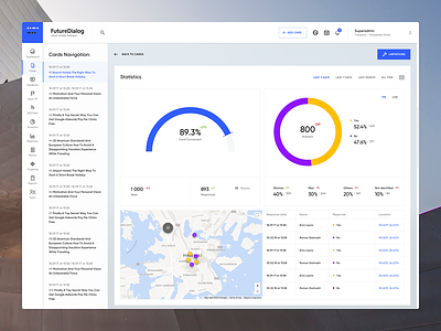 Future Dialog Card Details admin app crm dashboard erp saas statistics ui ux white