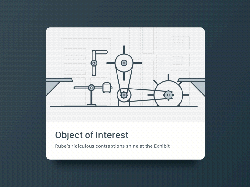 Card w/ Animated Thumbnail animation card illustration intro machine principle