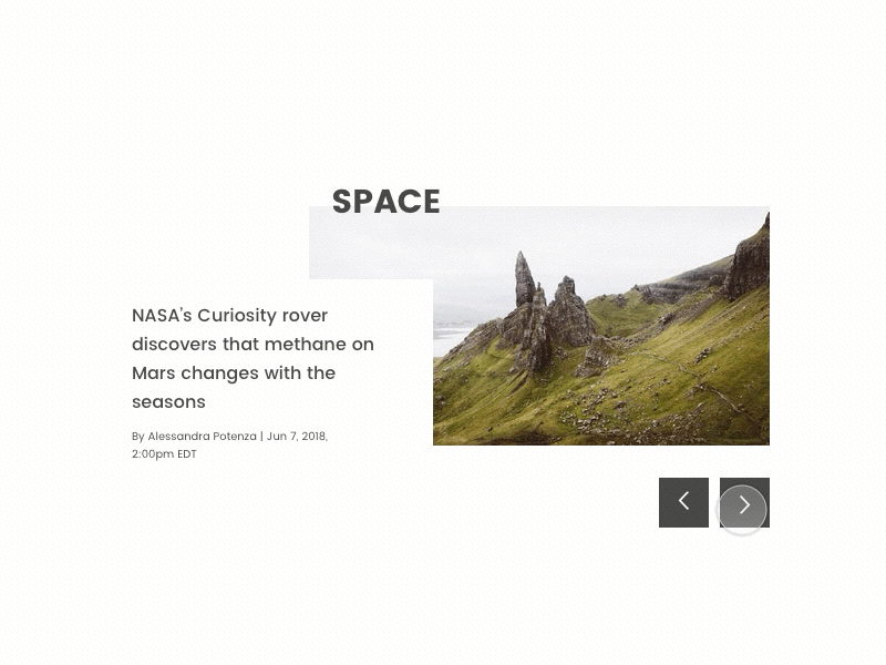 Blog - slider animation animation interaction learn minimal slider