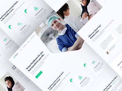 Medical Home Page dentist doctor health hospital landing landing page medical medical app medical home page medicine patient web