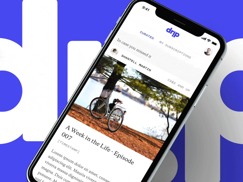 Feed ⇄ Post animation app drip feed ios iphone iphone x kickstarter post prototype ui ux