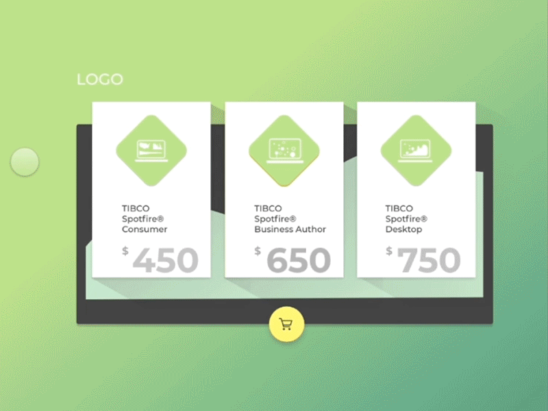 Pricing page for software cart design page pricing web