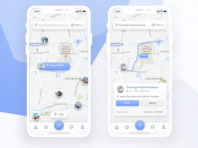 Geomedis - Discover your health solution at your fingertrips clean doctor geographic health hospital ios iphonex maps ui uidesign ux uxdesign