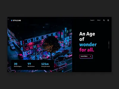 Landing Page desktop home homepage landing ui