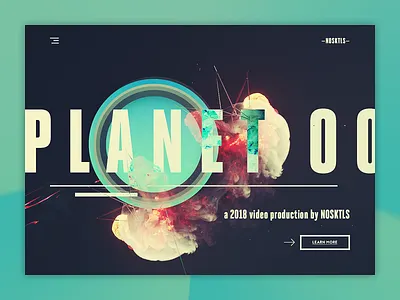 NOSKTLS - Digital Agency landing page concept #6 creative agency digital agency funky and fresh landing page minimal production agency ui ui design unicorns video production web design website design