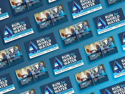 Run For World Water Collage 03 postcard