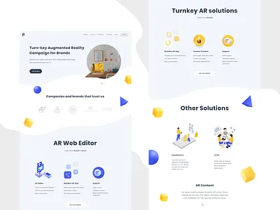 Landing exploration concept design landing web website