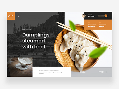 Culinary recipes - Website concept culinary food recipes ui ux web webdesign