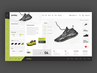 Zomby - Online store of Sports shoes ! shoes sport store website