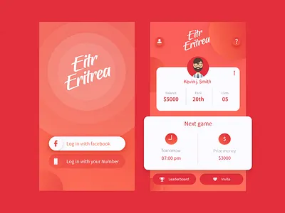 Quiz Trivia Game UI android app design ios iphonex quiz trending trivia ui ux