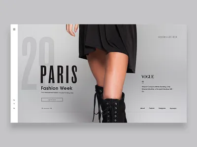 Fashion Week Header fashio gray hero header legs minimal
