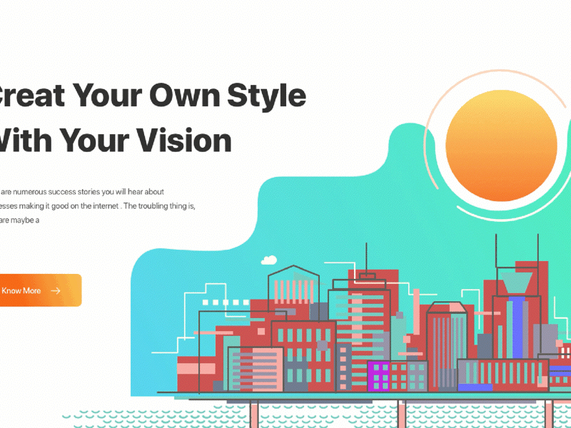 Vision X-2 animation color gif gradient grid illustration isometric ui ux web