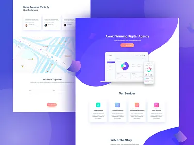 Creative Design Partner agency creative design digital illustration isometric landingpage marketing teamuinugget website