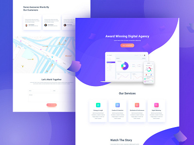 Creative Design Partner agency creative design digital illustration isometric landingpage marketing teamuinugget website
